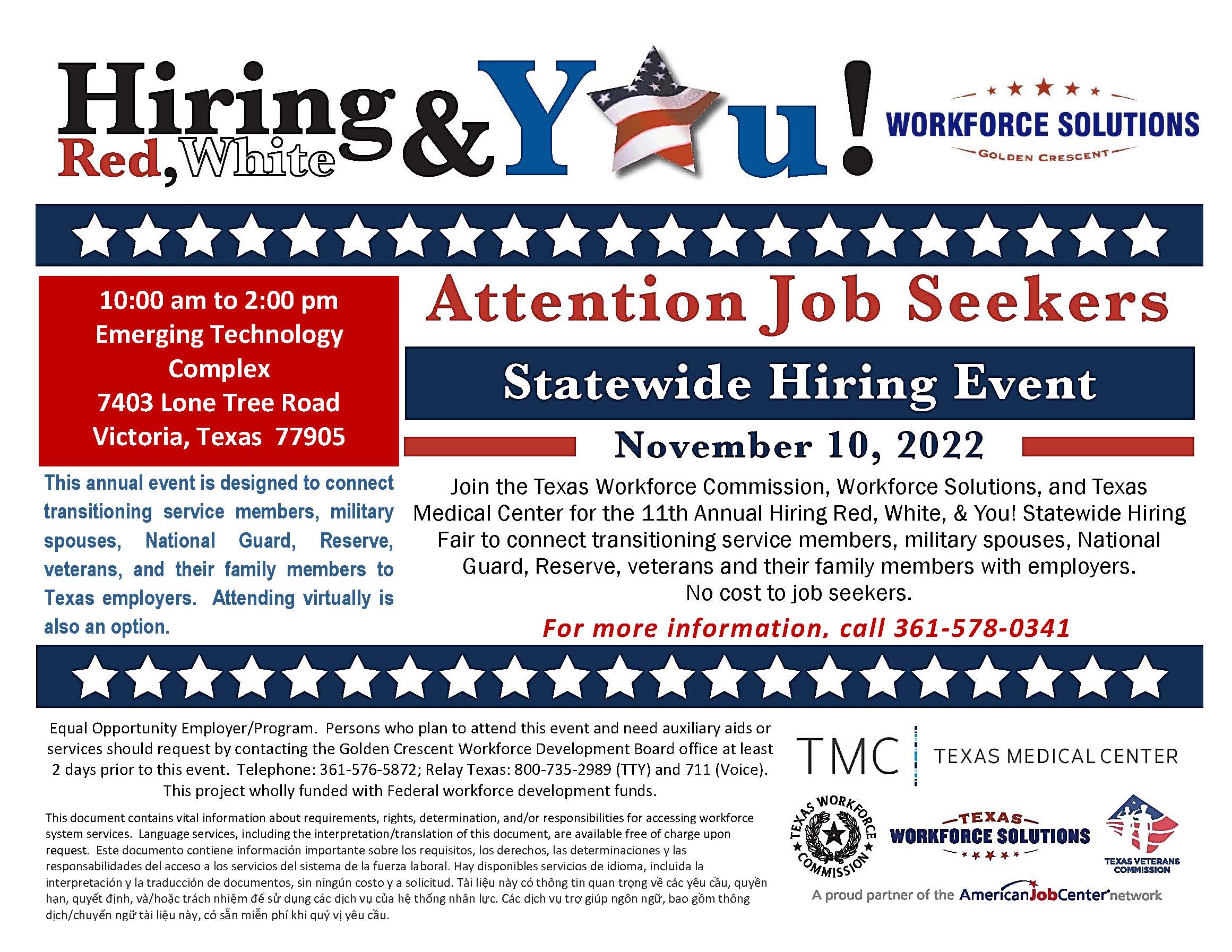 Workforce Solutions Golden Crescent Calendar